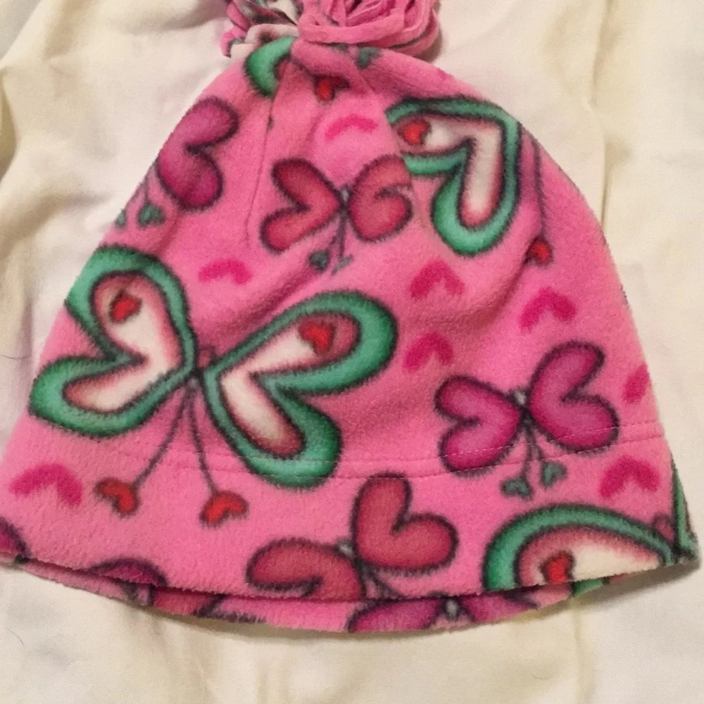 Butterfly Fleece winter hat